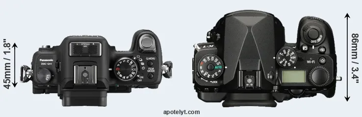 Compare GH1 versus K-1 top