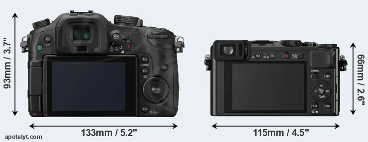 Comparison GH3 or LX100 rear