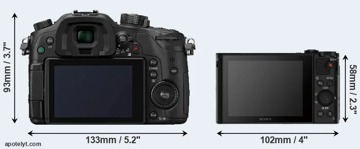 Comparison GH4 or HX80 rear