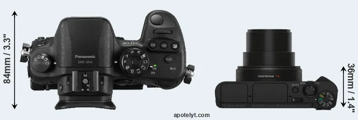 Compare GH4 versus HX80 top