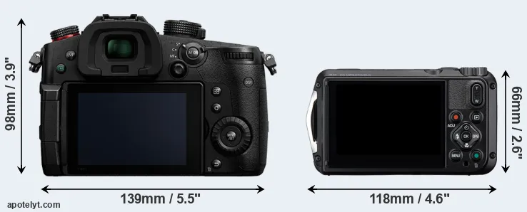 Comparison GH5 II or WG-8 rear