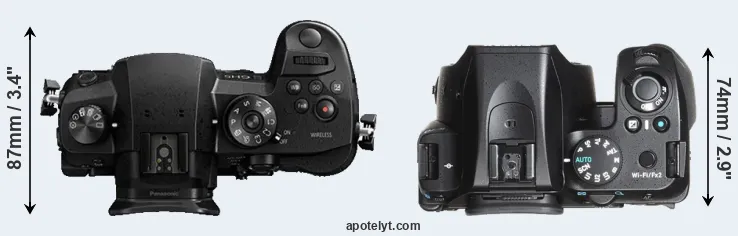 Compare GH5 versus K-70 top