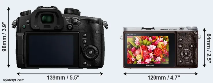Comparison GH5 or NX500 rear