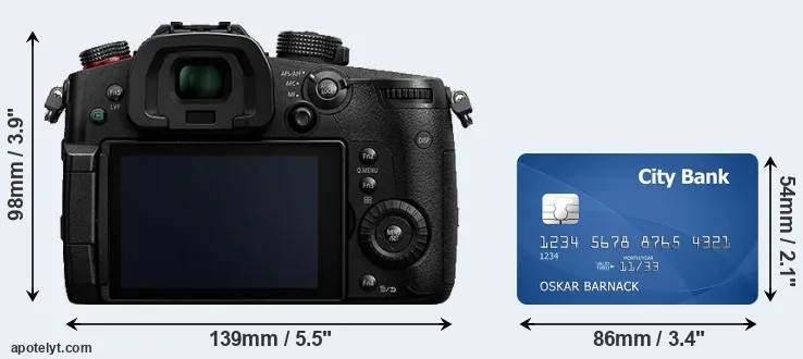 GH5s and credit card rear side