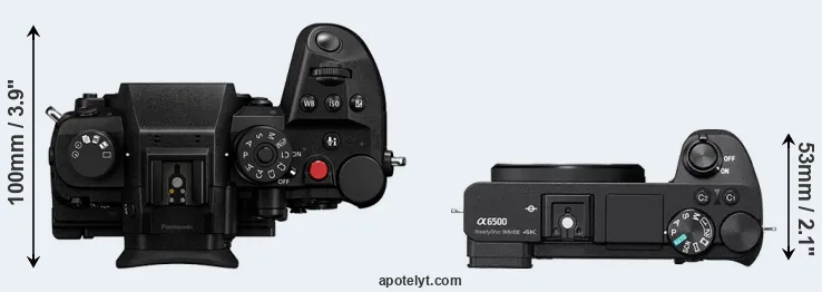 Compare GH7 versus A6500 top