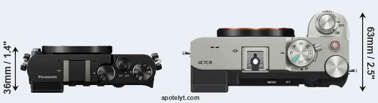 Compare GM5 versus A7C R top