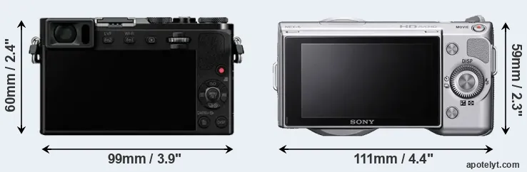 Comparison GM5 or NEX-5 rear