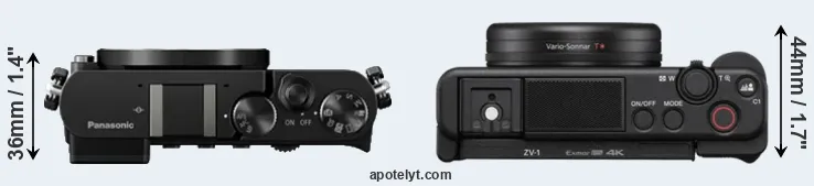 Compare GM5 versus ZV-1 top