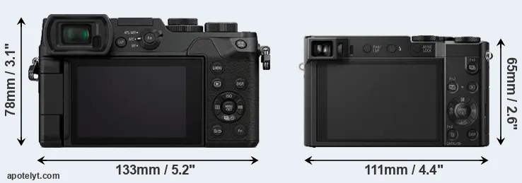 Comparison GX8 or ZS100 rear