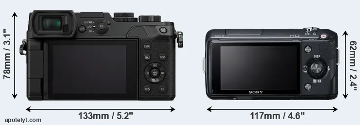 Comparison GX8 or NEX-3 rear