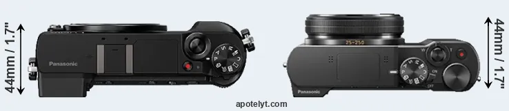 Compare GX80 versus ZS100 top