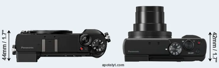 Compare GX85 versus TZ95 top