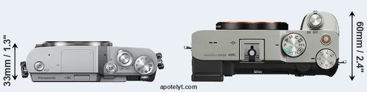 Compare GX850 versus A7C top