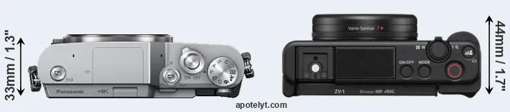 Compare GX850 versus ZV-1 top