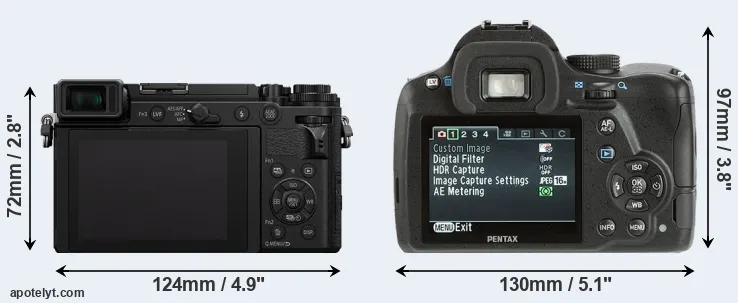 Comparison GX9 or K-500 rear