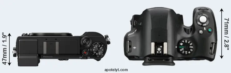 Compare GX9 versus K-500 top