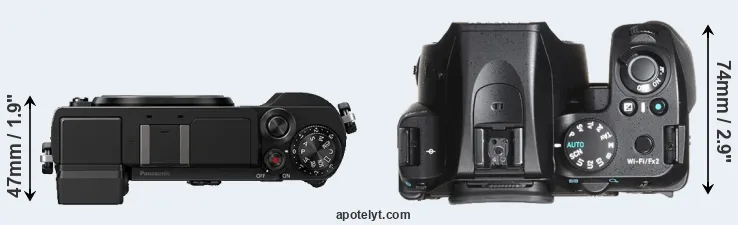 Compare GX9 versus K-70 top