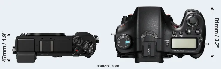 Compare GX9 versus A77 top