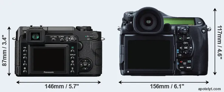 Comparison L1 or 645Z rear