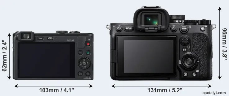 Comparison LF1 or A7 IV rear