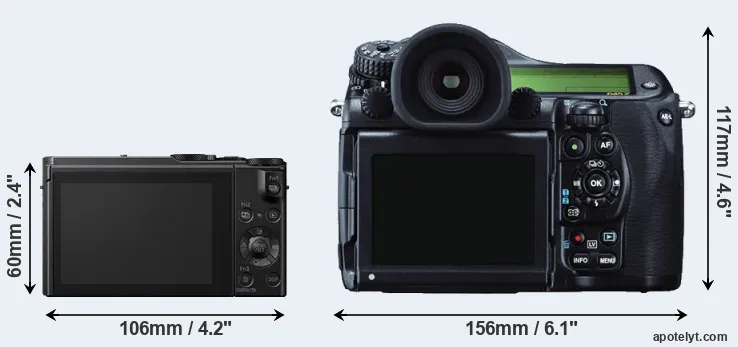Comparison LX10 or 645Z rear