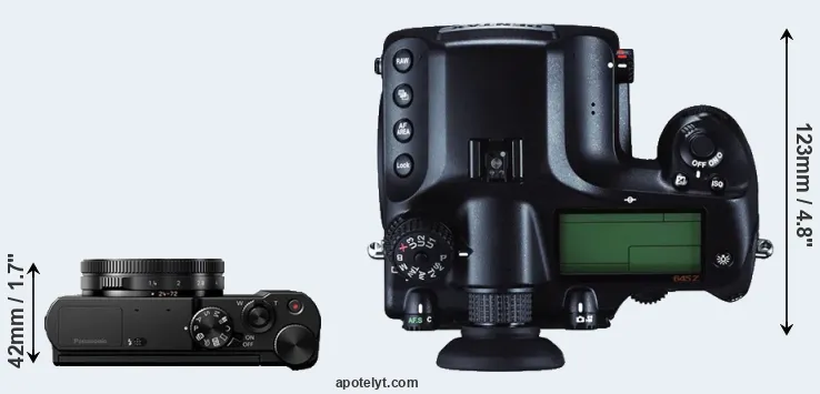 Compare LX10 versus 645Z top