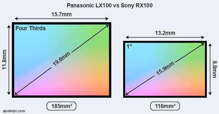 Panasonic LX100 and Sony RX100 sensor measures