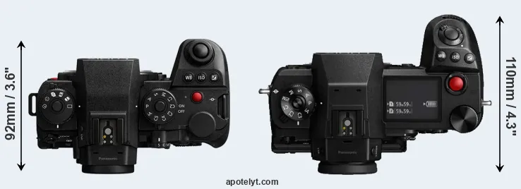 Compare S1 II versus S1H top