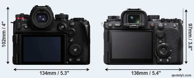 Comparison S1 II or A1 II rear