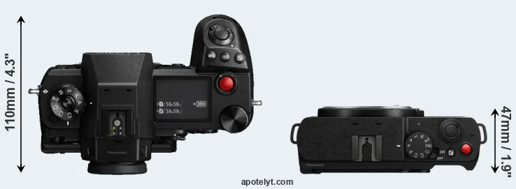 Compare S1H versus S9 top