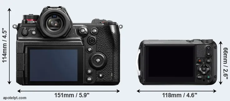 Comparison S1H or WG-6 rear