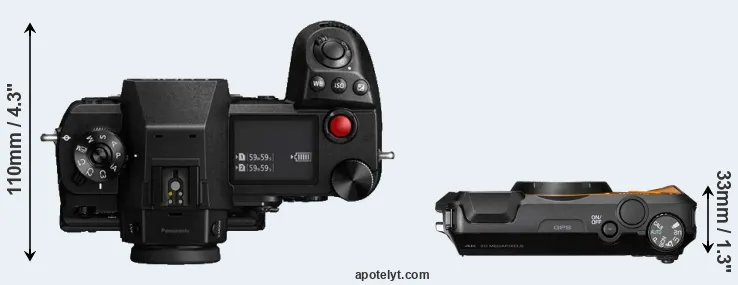 Compare S1H versus WG-6 top