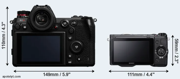 Comparison S1R or NEX-5R rear
