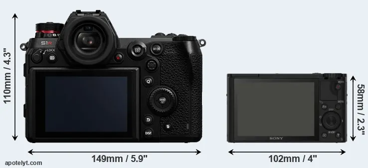 Comparison S1R or RX100 rear