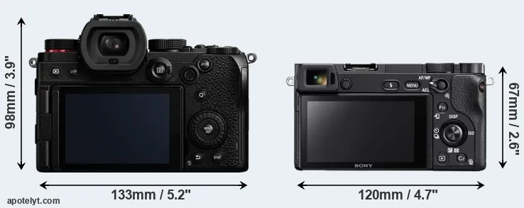 Comparison S5 or A6300 rear