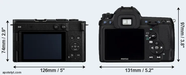 Comparison S9 or K-5 rear