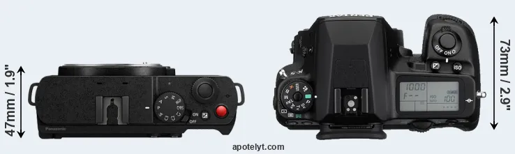 Compare S9 versus K-5 top