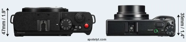 Compare S9 versus GR IIIx top