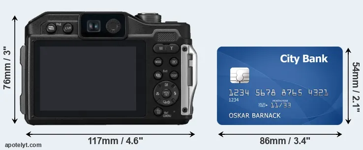 TS7 and credit card rear side