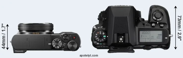 Compare TZ100 versus K-5 top