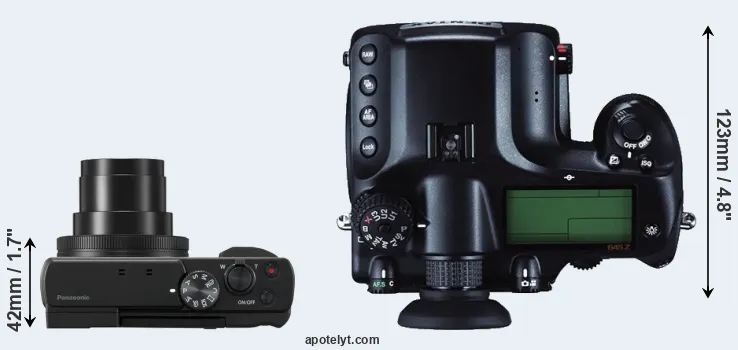 Compare TZ95 versus 645Z top