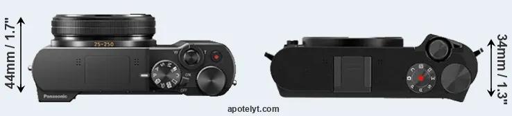 Compare ZS100 versus M1 top