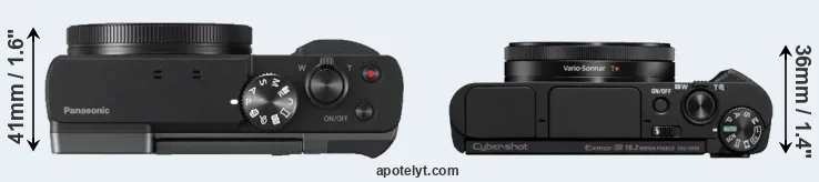 Compare ZS70 versus HX99 top