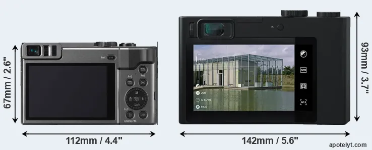 Comparison ZS70 or ZX1 rear