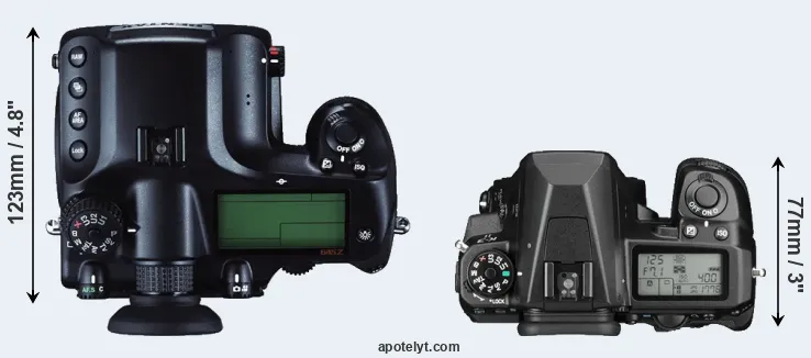 Compare 645Z versus K-3 II top