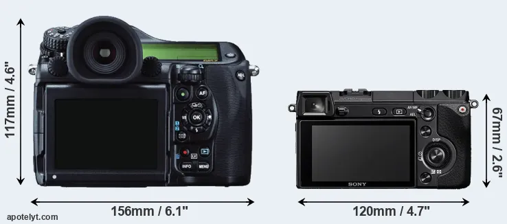 Comparison 645Z or NEX-7 rear
