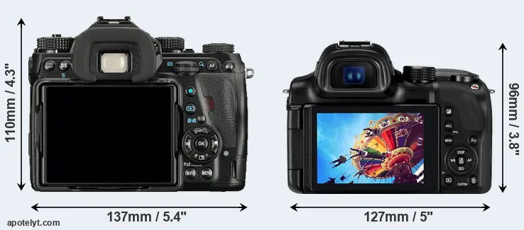 Comparison K-1 or NX30 rear