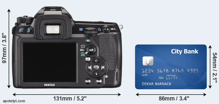 K-5 II and credit card rear side