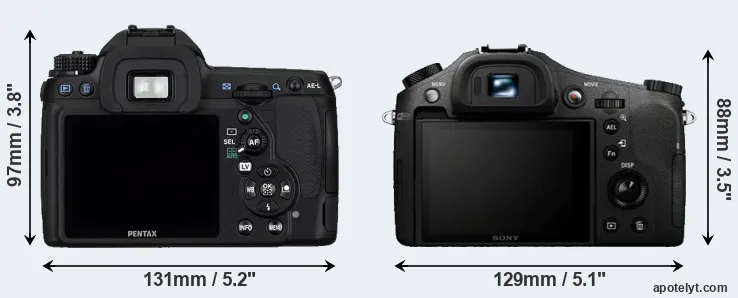 Comparison K-5 or RX10 rear