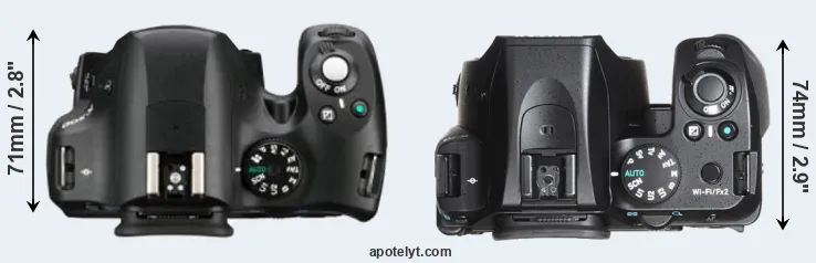 Compare K-500 versus K-70 top